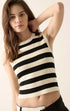 CREAM BLACK STRIPES